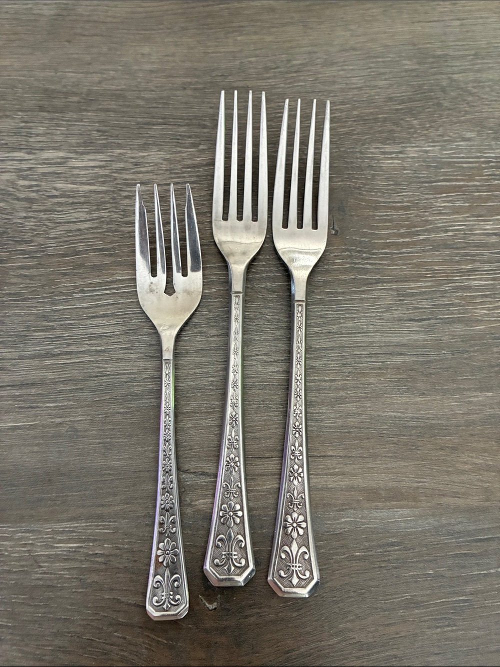 Vintage Interpur Floral Florenz Stainless Steel Japan Flatware